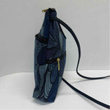 Maruca Blue Fabric Pattern Crossbody Handbag