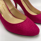 Jessica Simpson Size 6.5 Women's Fuschia Textured Pump Shoes