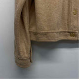 Velvet by Graham Spencer Women's Size Xl Tan Solid Button Up Jacket