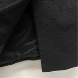 Talbots Women's Size 16-XL Black Solid Button Up Coat