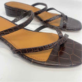 Tory Burch Size 7 Women's Brown Animal Print Camel Toe Sandals