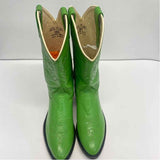 Old West Size 6.5 Women's Lime Embroidered Western Boots