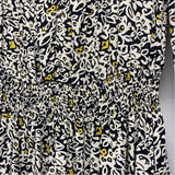 Fat Face Size XS Women's Black-Multi Pattern Fit And Flare Dress