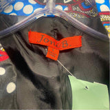Joni B. Women's Size S Black-Multi Pattern Button Up Jacket