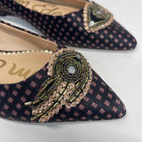 Sam Edelman Size 7.5 Women's Black-Multi Pattern Flats Shoes