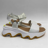 Sorel Size 7.5 Women's White Solid Platform Sandals