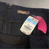 J.McLaughlin Size 12 Women's Navy Brocade Pencil-Knee Skirt
