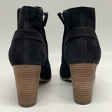 Cole Haan Size 9 Women's Black Animal Print Zip Up Booties