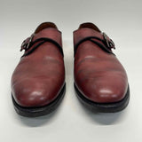 Allen Edmonds Warwick Shoe Size 8 EEE Brown Leather Solid Buckle Men's Shoes