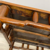 Antique Brown Bamboo Mahjong/ Huanghuali Table