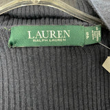 Lauren Ralph Lauren Size S Women's Navy-Gray Color Block Cardigan Sweater