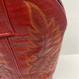 Laredo Size 7 Women's Red Embroidered Western Boots