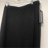 Betabrand Size L Women's Black Solid Faux Wrap Skort