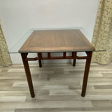 Antique Brown Bamboo Mahjong/ Huanghuali Table