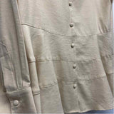 Pomander Place Size M Women's Tan Solid Button Up Shirt