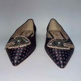 Sam Edelman Size 7.5 Women's Black-Multi Pattern Flats Shoes