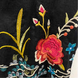 Johnny Was Size S Women's Black-Multi Embroidered Kimono Long Sleeve Top
