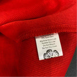 Lesley Evers Size Xl Women's Red Solid T-Shirt Short Sleeve Top