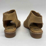 Sofft Size 8 Women's Tan Cut Out Open Toe Booties