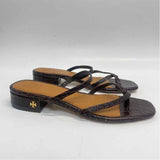 Tory Burch Size 7 Women's Brown Animal Print Camel Toe Sandals
