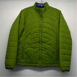 Lands' End Women's Size L Lime Solid Puffer Jacket