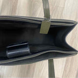 Coach Green Leather Solid Tote Handbag