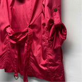 Michael Kors Women's Size M Pink Solid Zip Up/Hoodie Jacket