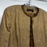 Dana Buchman Women's Size 8-M Tan Tweed Single Button Jacket