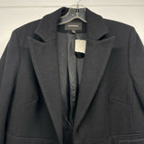 Express Women's Size S 5-6 Black Solid Single button Coat