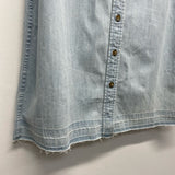Adriano Goldschmied Size M Women's Light Blue Washed Button Up Dress