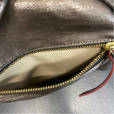 Jack Gomme Brown Fabric Solid Crossbody Handbag