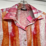 David Cline Size S Women's Pink-Multi Pattern Button Up Shirt
