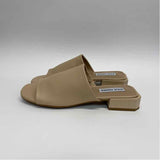 Steve Madden Size 7 Women's Beige Solid Slide Sandals