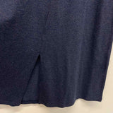 Soft Surroundings Size M Women's Blue Solid Maxi-Long Sleeve Dress