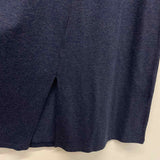 Soft Surroundings Size M Women's Blue Solid Maxi-Long Sleeve Dress