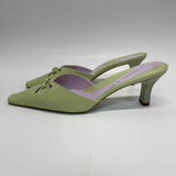 Gianni Bini Size 7 Women's Lime Solid Mules Shoes
