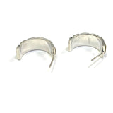Sterling Silver hoop opal, tiggers eye and black onyx set in sterling earrings