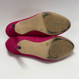 Jessica Simpson Size 6.5 Women's Fuschia Textured Pump Shoes