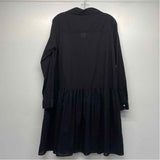 Grayson Size L Women's Black Solid Shirt Dress