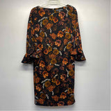 Karl Lagerfeld Paris Size 10-M Women's Black-Multi Floral Shift Dress