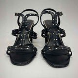 White House Black Market Size 7 Women's Black Studs High Heel Sandals