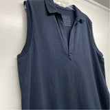 Frank & Eileen Est 1947 Size Xl Women's Black Solid V Neck Sleeveless Top