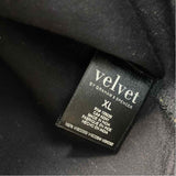 Velvet by Graham Spencer Size Xl Women's Black-Gold Pattern V Neck Blouse