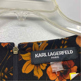 Karl Lagerfeld Paris Size 10-M Women's Black-Multi Floral Shift Dress