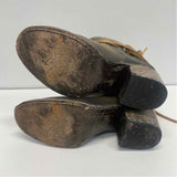 Freebird by Steven Size 6 Women's Olive Distressed Ankle Booties
