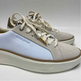 Cole Haan Size 7.5 Women's Beige-White Patchwork Lace Up Sneakers