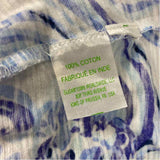 Lilly Pulitzer Size M Women's Blue-White Pattern Tank Top Sleeveless Top