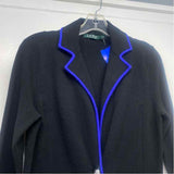 Lauren Ralph Lauren Women's Size S Black Solid Button Up Jacket