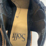 Sofft Size 8 Women's Black Cut Out Open Toe Booties