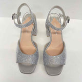 Antonio Melani Size 6.5 Women's Silver Rhinestone Platform Shoes